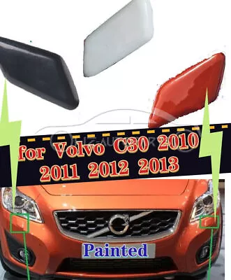 Painted Front Bumper Headlamp Washer Spray Cap For Volvo C30 2010 2011 2012 2013 • $23.76