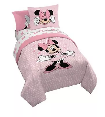 Disney's Minnie Mouse Pretty Girl 5-Piece Twin/Full Bed Set • $102