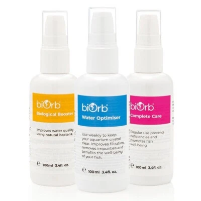 £24.44 • Buy Biorb 3 In 1 Water Care Bundle 3x 100ml Aquarium Fish Tank Flow Tube Life