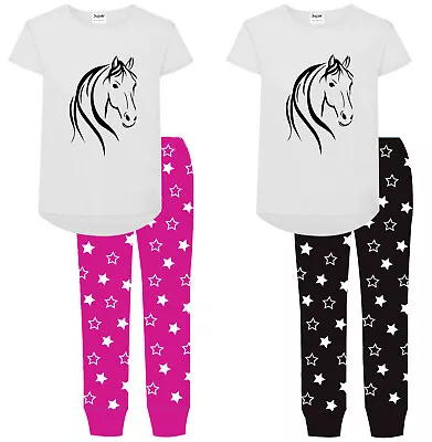 Jujak Girls Palomino Horse Pony Pyjamas Pjs Design 2 Made In England • £18.99