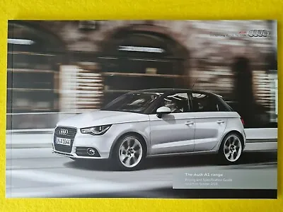 Audi A1 SE Sport S Line Black Edition Car Brochure Catalogue October 2013 MINT B • £6.99