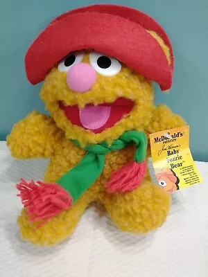 McDonalds Jim Henson Muppet Babies Vintage Plush Baby Fozzie Bear 1988 8  EUC  • $12.16