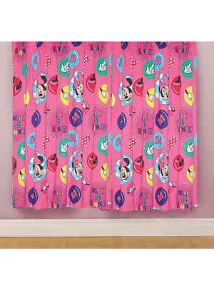 Disney Minnie Mouse 2Stück Ready To Hang Curtains Set L 72in X B 66 1/8in • $55.91