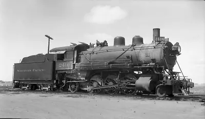 Northern Pacific NP Railroad 2416 2-6-2 Grand Forks MN 8-55 Negative 4574 • $14.99