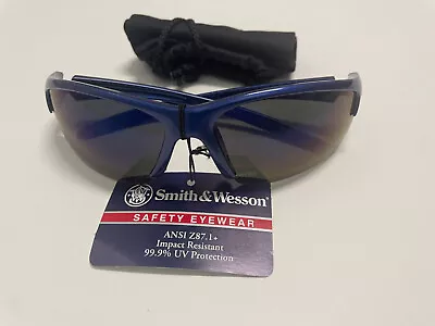 Smith & Wesson: Equalizer™ Safety Spectacles #624-3016311 Blue Frame/Blue Mirror • $10