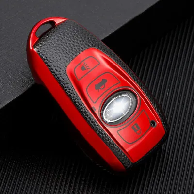 TPU Remote Key Fob Case Cover Holder Shell For Subaru Forester Outback Keychains • $13.31