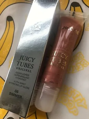 🎁 Lancome  Juicy Tubes Lip Gloss No.06 Shimmer Nude Brown Sheer Tan Birthday 🎁 • £28.99