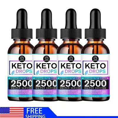 Keto Drops Diet 2500MG Ketosis Weight Loss Supplement Fat Burn Carb Blocker • $8.99