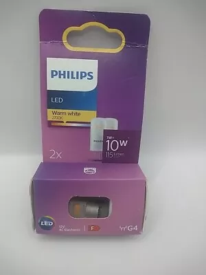 Philips Led 10w Warm White 2700k 12v Ac Electronic G4 Pk Bulbs • £6.50