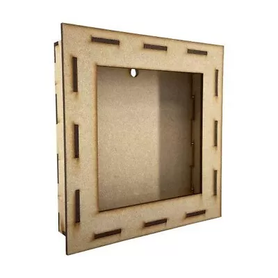 £7.99 • Buy Wooden MDF 3D Box Frame In Various Sizes