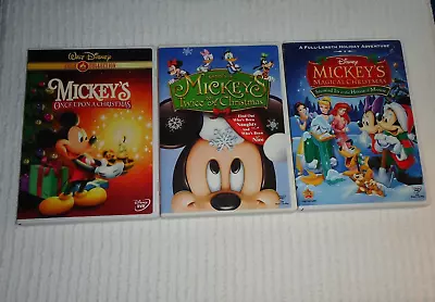 Mickey's Once And Twice Upon A & MAGICAL Christmas Set DVD Disney Collection • $13.75