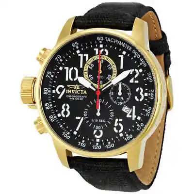 Invicta I-Force Lefty Chronograph Black Dial Gold-tone Men's Watch 1515 • $64.70