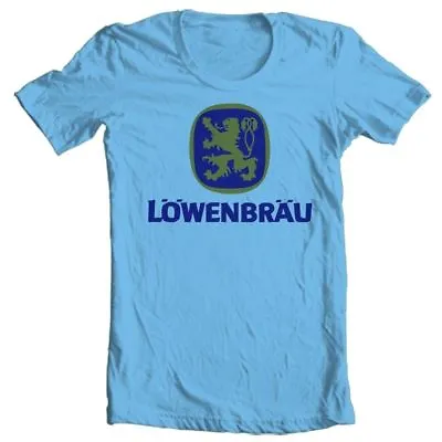 Lowenbrau Beer Logo T-Shirt - Classic 1970's Retro Designed- Graphic T-shirt • $19.99