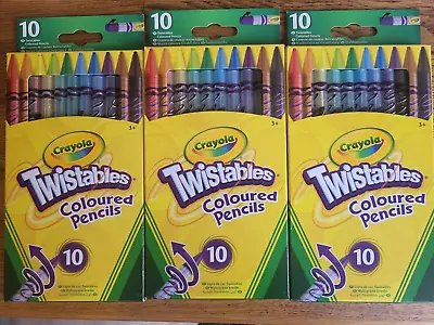 Crayola Twistables Coloured Pencils - 3 Packs Of 10 • £7