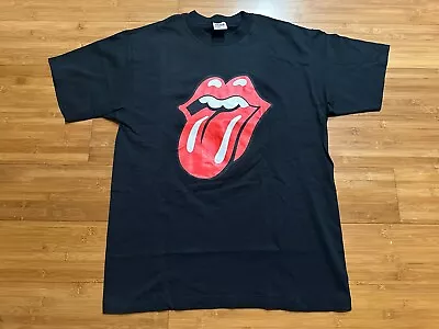 Vintage 1997 Rolling Stones Bridges To Babylon Tour Shirt Single Stitch LARGE • $33.99