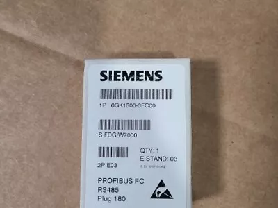 SIEMENS 6GK1500-0FC00 SIMATIC NET PROFIBUS FC RS 485 PLUG ADAPTER  180 Degree • $82