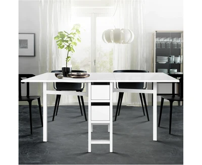 $243.99 • Buy Foldable Dining Table 150X80Cm 6 Seater Wooden Table