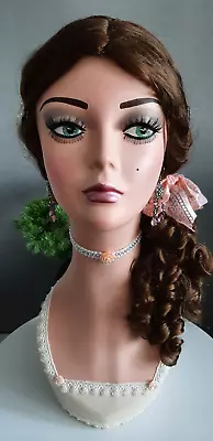  Charlotte  Hand Painted Refurbished Mannequin Head Vintage Bridgerton Style. • £52.99