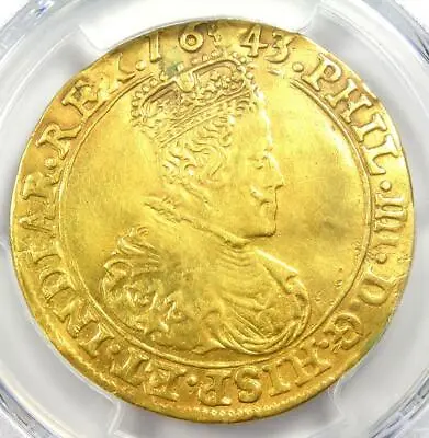 1643 Spanish Netherlands Gold Philip IV Brabant 2 Souverain D'or 2S'DOR. PCGS XF • $2927.90