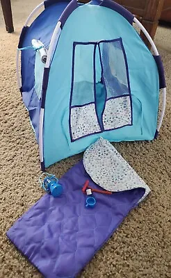 Our Generation Bataat 18  Doll Tent With Sleeping Bag And Accessories • $14.99