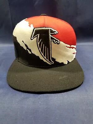 Mitchell & Ness Atlanta Falcons Hat Paintbrush Adjustable Snapback Wool Cap  • $26.99