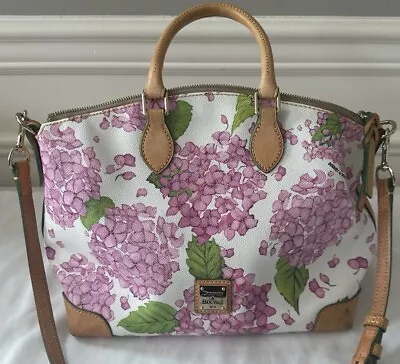 Ladies Floral Dooney And Bourke Handbag- Pink Green & White • $139.50