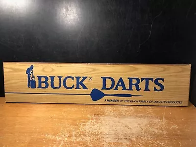 Vintage Buck Knives Darts Wood Sign • $24.95