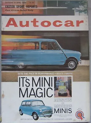 £9.99 • Buy Autocar 19/4/1963 Featuring Citroen DS, East African Safari Rally, Radford Mini