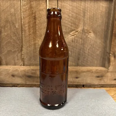 Embossed CERTO Upside-Down Amber Medicine Bottle “For 1/2 Bottle Pour To Here” • $6