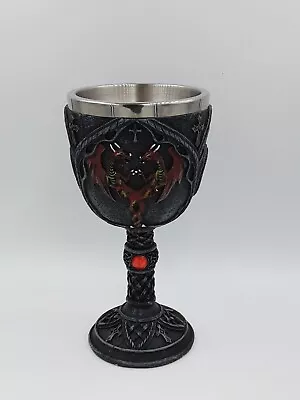 7  Red Dragon Chalice Stainless Steel Medieval Collectable   • $19.99