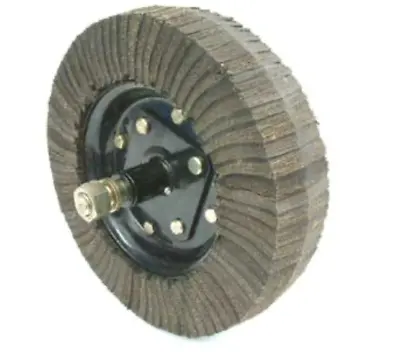 $155.99 • Buy Tractor Slasher Jockey Segmented Rubber Wheel Hub With Axle 400mm X 100mm