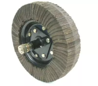 $155.99 • Buy Tractor Slasher Jockey Segmented Rubber Wheel Hub With Axle 400mm X 100mm