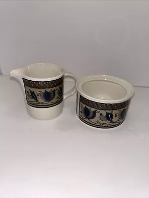 Vintage Mikasa Intaglio Arabella Creamer And Sugar Bowl • $24.99