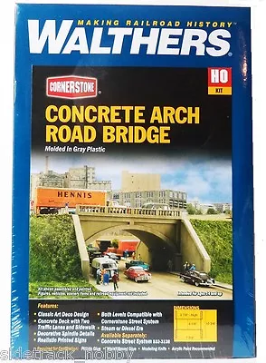 HO Scale Walthers Cornerstone 933-3196 Street System Arched Road Bridge Kit • $29.73