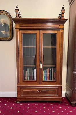 $925 • Buy Antique French/european Walnut Bookcase - Display Cabinet