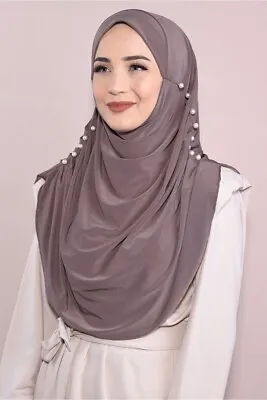 One Piece Hijab Muslim Instant Scarf Turban Women Pull One Ready To Wear • $19.99