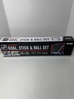 New Franklin NHL Mini Hockey Goal Stick & Ball Set Goal Size 22 Inch X 20 Inch • $24.97