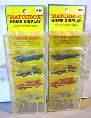 2-1969 Matchbox-lesney-home Display Cases-fred Bronner Nos-un-used-diecast Toy • $129.99
