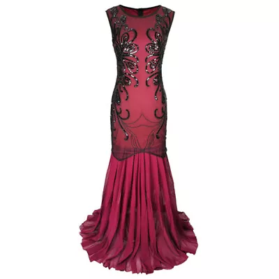 $54.99 • Buy Women Vintage 1920s Great Gatsby Dress Flapper Party Formal Dress Sequin Mermaid