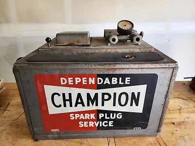 Vintage Champion Spark Plug Tester Cleaner Service Oil Gas Station Made In USA  • $328