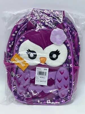 Gymboree Girls Embroidered Owl Backpack - Uniform - Purple • $17.91
