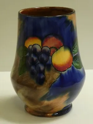 H K Tunstall Pottery Painted Fruit Lustre Glaze Vase Urn Art Deco • $58