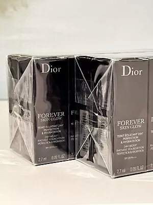 Dior Forever Skin Glow 24h Wear Radiant Foundation 2.7ml Various Shades BNIB • £5.50