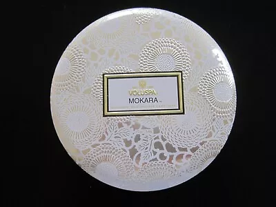 3 Wick Candle In Large Decorative Tin MOKARA By VOLUSPA 12 Oz/340 G Coconut Wax • $19.95