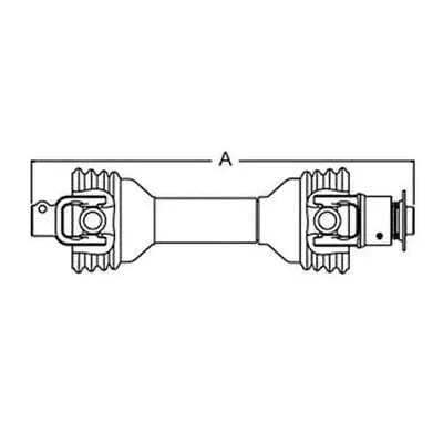 Complete PTO Driveline With Overrunning Clutch 1 3/8  6 Fits Kuhn Fits Vermeer  • $391.99