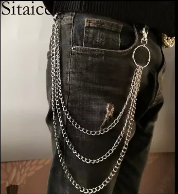 Wallet Chain Pants Bag Chains Silver Gold Fashion Accessories DIY 90s Style • $11.99