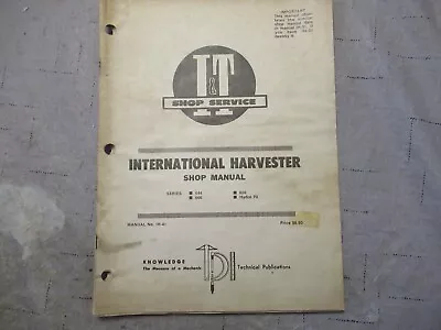 Vintage  I&T  SHOP MANUAL IH-41 International Harvester IH • $9