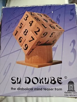 £0.99 • Buy SU DOKUBE Su Doku Mind Teaser Game From Gazebo Games 27 Cubes On Stand Boxed 