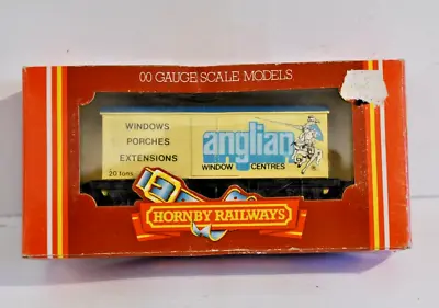 Hornby Oo Gauge R217 Anglian Windows Freight Wagon Vgc Rare • £19.99