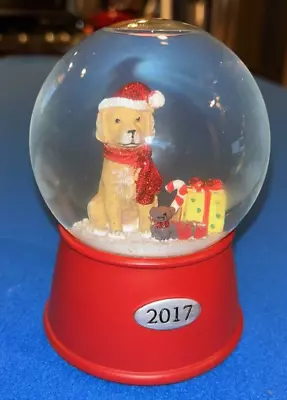 Target Musical Snow Globe Christmas Collectible 2017 Threshold Yellow Labrador • $19.99